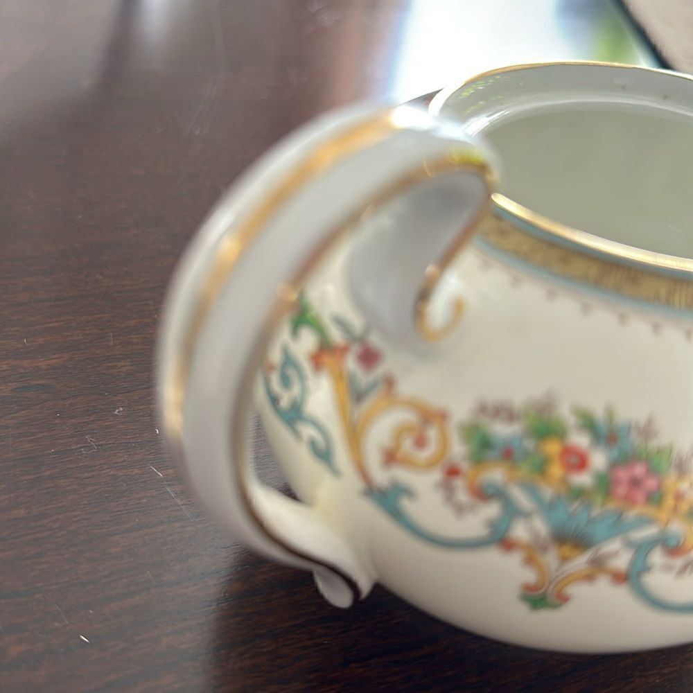 AYNSLEY Henley Lidded Sugar Bowl Sucrier - Picture 5 of 6